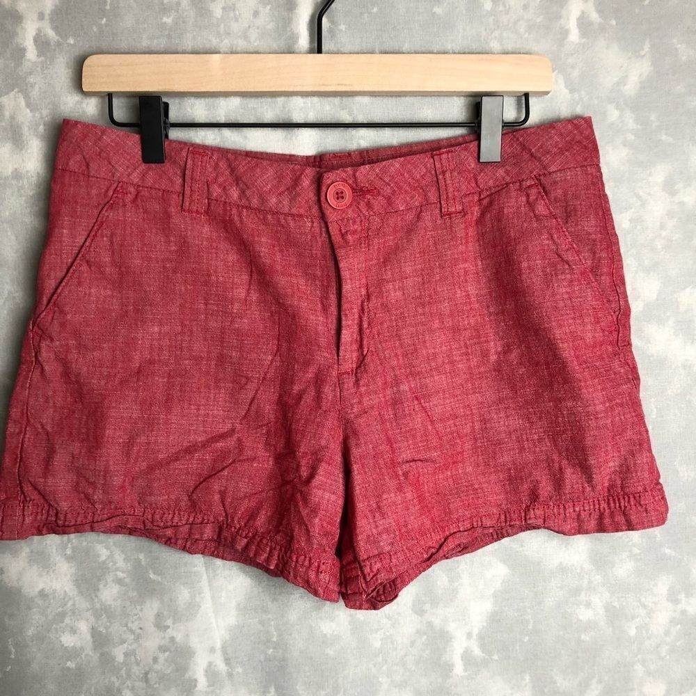 BCG Red Cotton Shorts with Pockets size 10